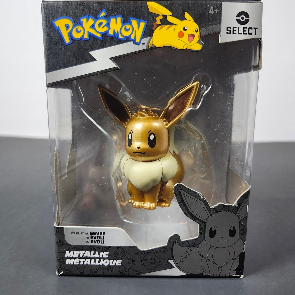 Pokemon Select‎ Series 2 Eevee Metallic Figure Jazwares PKW3194 New
